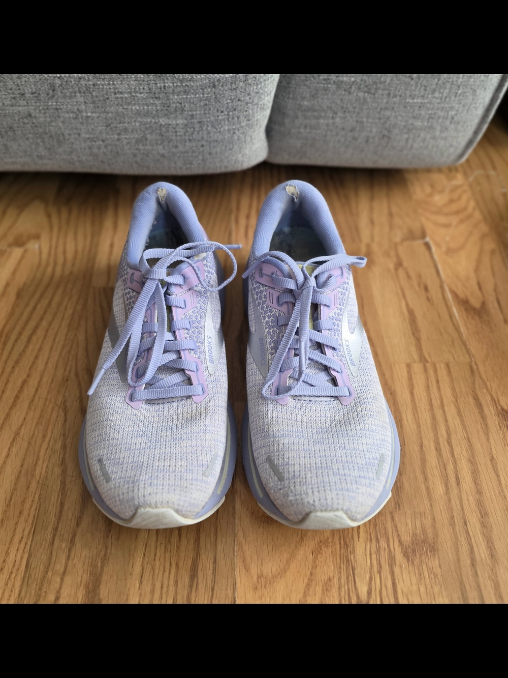 Brooks Women's Lavender and Pale Blue Running Sneakers